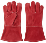 краги сварщика красные